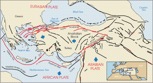 Tectonic Map of Turkey